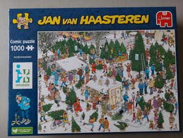 Jan van haasteren puzzel 1000st  Kerstbomenmarkt beschikbaar voor biedingen
