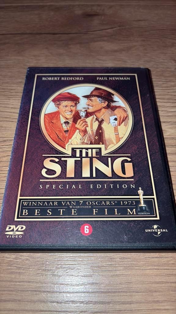 The Sting met Robert Redford en Paul Newman op dvd., Cd's en Dvd's, Dvd's | Klassiekers, Zo goed als nieuw, Actie en Avontuur