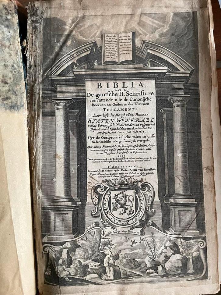 Statenbijbel 1656 - Amsterdam, Antiek en Kunst, Antiek | Boeken en Bijbels, Ophalen of Verzenden