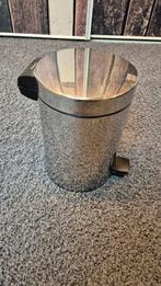 Klein pedaalemmertje- Chrome - Brabantia, Minder dan 10 liter, Ophalen of Verzenden, Zo goed als nieuw, Minder dan 50 cm