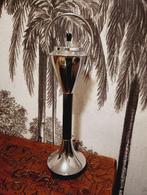 Vintage chromen duw asbak periode jaren 70, Ophalen of Verzenden, Zo goed als nieuw, Asbak