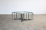 vintage salontafel | tafel | glas | jaren 70, Gebruikt, 100 tot 150 cm, Timbeije@hotmail.com, Glas