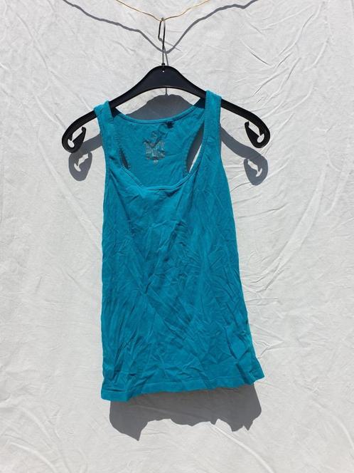 Stoer blauw singlet mt M merk Clockhouse, Kleding | Dames, T-shirts, Zo goed als nieuw, Maat 38/40 (M), Blauw, Zonder mouw, Ophalen of Verzenden