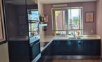 Complete keuken composiet wit blad antraciet hoogglans, Huis en Inrichting, Keuken | Complete keukens, Ophalen, Gebruikt, Wit
