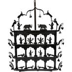 Smeedijzeren Waxinehouder met Decoratieve Figuren–20x67x86 c, Ophalen, Zo goed als nieuw, 75 cm of meer