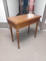 Antieke inschuifbare Speeltafel / Bridge / Sidetable, Antiek en Kunst, Antiek | Meubels | Tafels, Ophalen