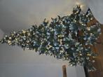 Kunst kerstboom met sneeuw en lampjes 2.2m, Diversen, Ophalen of Verzenden, Zo goed als nieuw