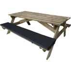 Set van 2: Antraciet Picknickbank kussens | 180x30 cm, Tuin en Terras, Tuinmeubel-accessoires, Nieuw, Ophalen of Verzenden