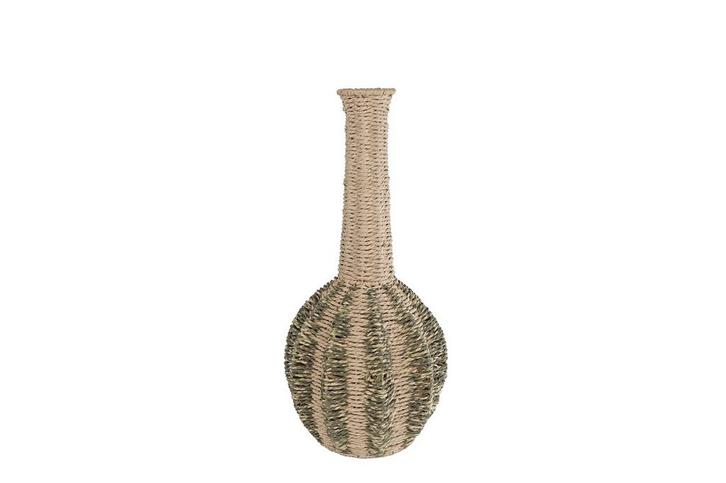 Zeegras Vaas Naturel Groen - 49cm Decoratie, Huis en Inrichting, Woonaccessoires | Vazen, Nieuw, Groen, Minder dan 50 cm, Overige materialen