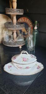 Brocante Franse saucière met deksel, Antiek en Kunst, Ophalen of Verzenden