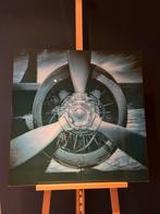 Afbeelding propeller glasplaat, Antiek en Kunst, Ophalen