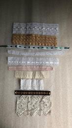 Broderie/ kant - RESTANT - 10 psc - diverse, Hobby en Vrije tijd, Naaien en Fournituren, Ophalen of Verzenden, Zo goed als nieuw