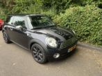 Mini 1.6 16V Cooper 2008 Zwart., Auto's, Mini, Voorwielaandrijving, 4 cilinders, 4 stoelen, Leder en Stof