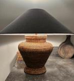 Birma Myanmar lampenvoet birma riet zonder de kap, Huis en Inrichting, Lampen | Tafellampen, Ophalen of Verzenden, Zo goed als nieuw
