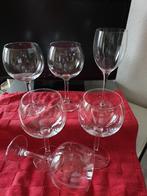 Kristal 5 Prachtige Bourgogne glazen + 1 Elegant witte wijn-, Ophalen of Verzenden, Nieuw