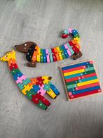 Houten Puzzels - Giraffe, Hond & Cijferbord, Ophalen of Verzenden, Zo goed als nieuw, Overige merken