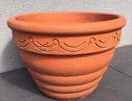 Grote 45cm oud Hollandse kwaliteit zware terracotta pot, Tuin en Terras, Terracotta, Tuin, Rond, Ophalen of Verzenden