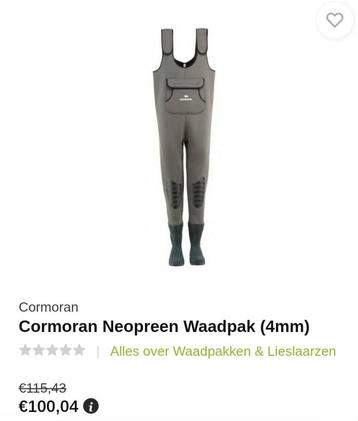 Cormoran neopreen warm waadpak maat 44/45 gebruikt.  beschikbaar voor biedingen