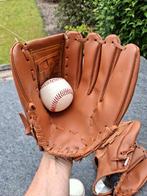 Softbal/honkbal handschoen 2x incl 3 ballen, Sport en Fitness, Honkbal en Softbal, Ophalen, Zo goed als nieuw, Handschoen