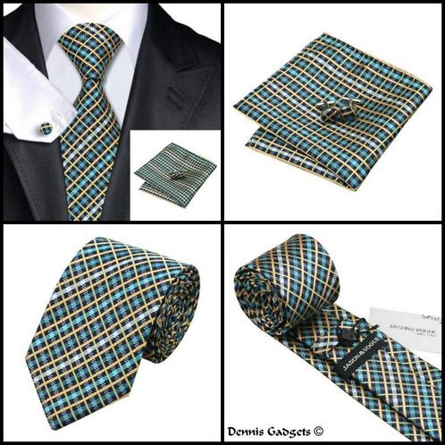 Dennis Gadgets: 100 % zijden stropdas ( 3 delig !! ) DG 0353, Kleding | Heren, Stropdassen, Nieuw, Met patroon, Groen, Ophalen of Verzenden