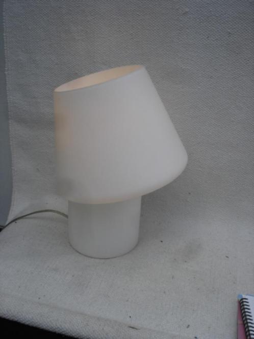 Glazen Mushroom tafellamp iets aparts, Huis en Inrichting, Lampen | Tafellampen, Gebruikt, Minder dan 50 cm, Glas, Ophalen of Verzenden