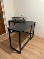 Hoekbureau industrieel, Huis en Inrichting, Tafels | Sidetables, Ophalen, Zo goed als nieuw, 25 tot 50 cm, Rechthoekig