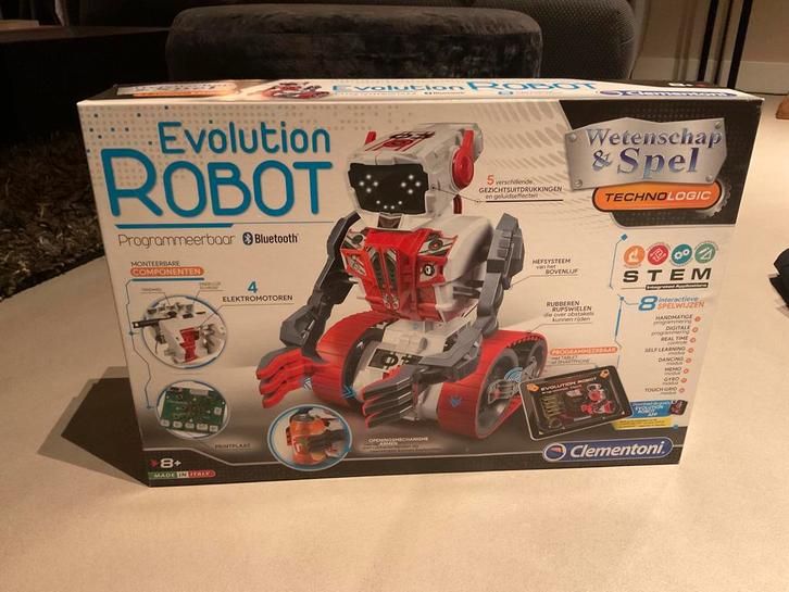 Evolution Robot - Clementoni, Kinderen en Baby's, Speelgoed | Educatief en Creatief, Zo goed als nieuw, Bouwen, Met licht, Ophalen of Verzenden