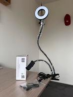 selfie lamp met microfoon en mobiel houder, Hobby en Vrije tijd, Vergrootglazen, Loepen en Loeplampen, Nieuw, Loeplamp, Ophalen