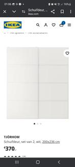Ikea pax 2 schuifdeuren MELKWIT GLAS 200X236, Huis en Inrichting, Kasten | Kledingkasten, Glas, Zo goed als nieuw, Ophalen
