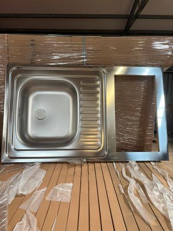 RVS spoelbak met uitsparing inductie kookplaat wasbak inox beschikbaar voor biedingen