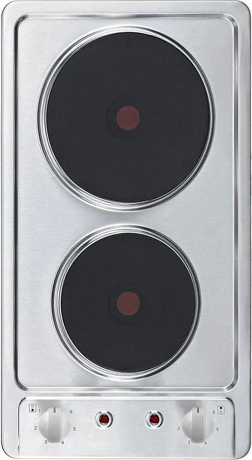 Dubbele elektrische kookplaat, Witgoed en Apparatuur, Kookplaten, Nieuw, Inbouw, 3 kookzones of minder, Ophalen of Verzenden