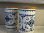 2 Echt kobalt blauwe potjes,v.a 25,00e, Ophalen of Verzenden