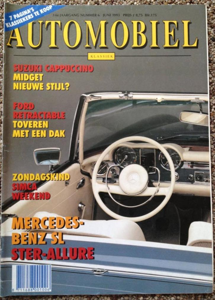 Automobiel: Mercedes SL (W113), Simca Weekend, MG Midget, Boeken, Auto's | Folders en Tijdschriften, Gelezen, Algemeen, Ophalen of Verzenden