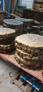 Boomschijven in div maten, Ophalen, Zo goed als nieuw, 50 mm of meer, Pallet