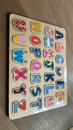 Puzzel houten letters 2+, 2 tot 4 jaar, 10 tot 50 stukjes, Nieuw, Ophalen of Verzenden
