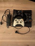 Xbox 360 zwart 250GB + 3 orginele controllers en 11 games, Ophalen of Verzenden, 250 GB, Met 2 controllers