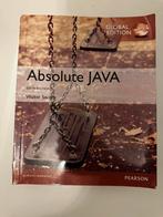 Walter Savitch - Absolute Java 6th edition, Ophalen of Verzenden, Zo goed als nieuw, Kenrick Mock