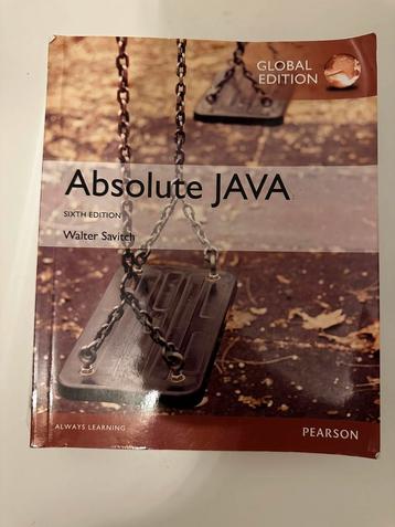 Walter Savitch - Absolute Java 6th edition beschikbaar voor biedingen