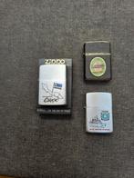 2 Zippo aanstekers en 1 Champ Austria aansteker., Ophalen of Verzenden, Gebruikt, Aansteker