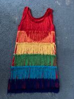 Carnavalsjurkje met franjes, Maat 38/40 (M), Carnaval, Boland, Ophalen of Verzenden