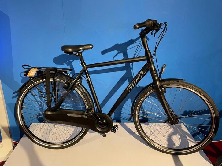 RIH Prisma Heren Heren Mat Zwart 56cm, Fietsen en Brommers, Fietsen | Heren | Herenfietsen, Gebruikt, Overige merken, 53 tot 57 cm