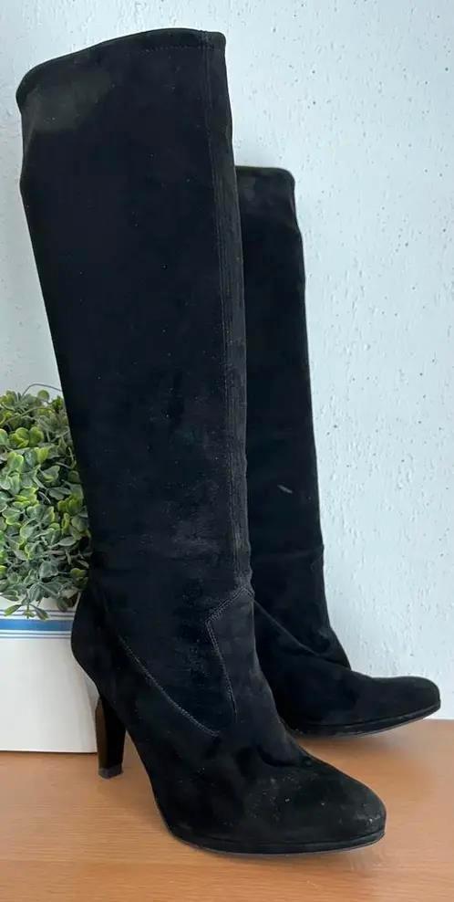 Peter Kaiser zwarte suède laarzen maat 37.5 [DMv], Kleding | Dames, Schoenen, Zo goed als nieuw, Hoge laarzen, Zwart, Ophalen of Verzenden