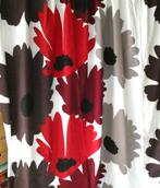 4 gordijnen met grote bloemen in Marimekko stijl 250 cm hoog, Huis en Inrichting, Stoffering | Gordijnen en Lamellen, 200 cm of meer