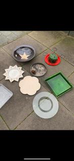 Kerst stukjes schaken kerststuk schaal ca 20x glad en steen, Diversen, Ophalen, Zo goed als nieuw