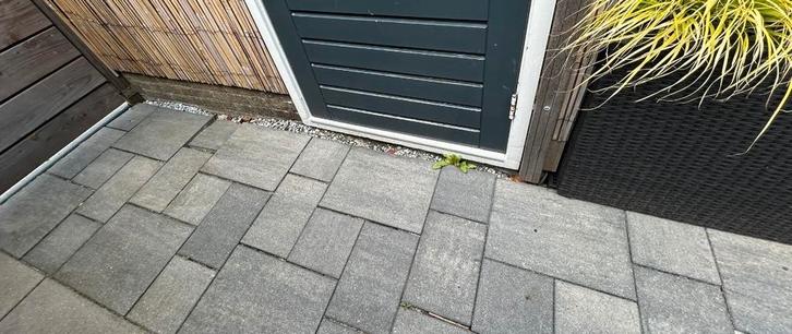 Wildverband Tegels - 5m2 grijs, Tuin en Terras, Tegels en Klinkers, Gebruikt, Terrastegels, Beton, 5 tot 10 m², Ophalen