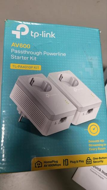 TP-Link AV600 Powerline Adapter + 1 extra adapter beschikbaar voor biedingen