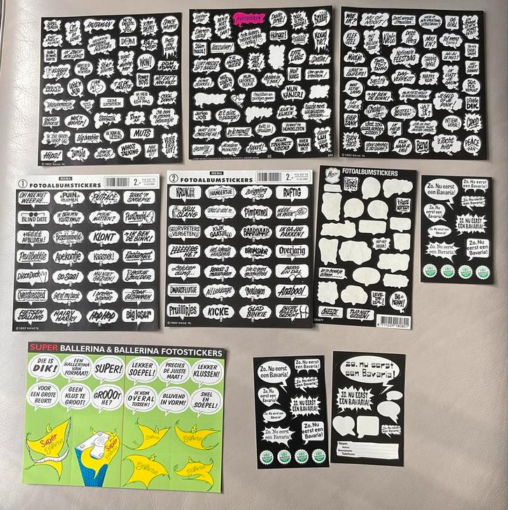 Vintage Humor Fotostickers, Hobby en Vrije tijd, Stickers en Plaatjes, Zo goed als nieuw, Stickers en Plaatjes, Ophalen of Verzenden