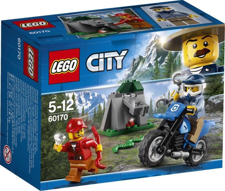 Lego City 👮‍♂️Off-road achtervolging 60170 Politie, Kinderen en Baby's, Speelgoed | Duplo en Lego, Zo goed als nieuw, Lego, Complete set