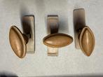 drie antieke houten deurkrukken, Antiek en Kunst, Antiek | Koper en Brons, Ophalen of Verzenden