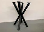 Stalen matrix baronderstel / barpoot (zware kwaliteit), Tafelpoot, 50 tot 100 cm, Design, Rond